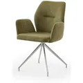 Produktbild: Livetastic Armlehnstuhl, Grün, Textil, Stativgestell, 60x89x62 cm, Sitzfläche 180° drehbar, Esszimmer, Stühle, Esszimmerstühle, Armlehnenstühle