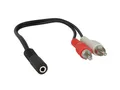 Produktbild: Stereo Klinke (f) 3-5mm > Cinch Stecker (m)