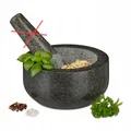 Produktbild: Relaxdays Mörser aus Stein, 400 g, grau