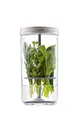 Produktbild: Kilner Kräuterbehälter-Set, hält Kräuter bis zu 3 Wochen frisch, 1 l Weithalsglas mit Edelstahldeckel und Silikonheber, einfach zu bedienen für hausgemachte oder im Laden gekaufte Kräuter, Rezeptheft
