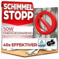 Produktbild: HEIMWERT Infrarotheizung Anti Schimmel Heizung 50w, Tötet Schimmel besonders energiesparend und chemiefrei weiß