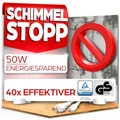 Produktbild: HEIMWERT Anti Schimmel Heizung mit Spezial Infrarot Schutzmembran - Tötet Schimmel besonders energiesparend und chemiefrei in Wand, Tapete, Bad, Keller ab - Anti Mold Dry 50w (50x10x1,3cm)