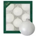 Produktbild: Krebs Glas Lauscha GmbH Christbaumkugeln Weihnachtskugeln Glas Ø 7 cm 8 Stück satinweiß