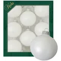Produktbild: Krebs Glas Lauscha Christbaumkugeln, Weiß, Glas, 7x7x7 cm, Dekoration, Weihnachtsdekoration, Weihnachtsbaumschmuck, Weihnachtskugeln