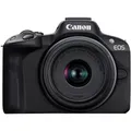Produktbild: Canon EOS R50 schwarz mit RF-S 18-45mm 4.5-6.3 IS STM