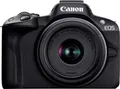 Produktbild: Canon EOS R50 Kit + RF-S 18-45 I Digitale Spiegelreflexkamera RF-S 18-45mm Schwarz 4K-Video, Blitzschuh, Dreh-/schwenkbares