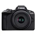 Produktbild: Canon EOS R50 Schwarz + RF-S 18-45 mm IS STM Offizielle Garantie von Canon
