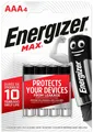 Produktbild: 4x Energizer MAX AAA Alkaline Batterien LR03 E92 Micro