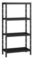 Produktbild: SCHULTE Regalwelt Steckregal Profi mit 4 Böden, 195x100x35 cm (HxBxT), Traglast pro Ebene 120 kg
