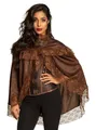 Produktbild: Boland Umhang Steampunk Cape, Bronzefarbener Überwurf für Steampunk-Ladies