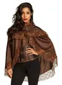 Produktbild: Steampunk Cape - Bronzefarbener Überwurf für Steampunk-Ladies