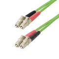 Produktbild: StarTech.com 3m LC zu LC (UPC) OM5 Multimode Glasfaserkabel, 50/125µm Duplex LOMMF Zipcord, 40G/100G, Biegeunempfindlich, Kleine Einfügedämpfung, LSZH LWL Verlegekabel/Patchkabel (LCLCL-3M-OM5-FIBER)