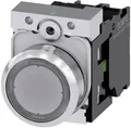 Produktbild: Siemens 3SU11520AB701BA0 3SU1152-0AB70-1BA0 Leuchtdrucktaster Frontring Metall, Hochglanz Knopf Silber, Klar 1St.