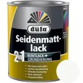 Produktbild: düfa Lack 2in1 Seidenmattlack 2,5l matter Lack + Grundierung Buntlack Acryllack, leichte Verarbeitung + schnelle Trocknung weiß
