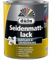Produktbild: düfa 2in1 Seidenmattlack Reinweiß 2,5 Liter weiß matt Lack + Grundierung │ für Innen- und Außenbereich