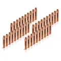 Produktbild: STAHLWERK Stromdüsen M6x28 in 0,8 mm 40er Set - Kontaktdüsen, MIG MAG Verschleißteile Set, AK25, MB25, KD24, MB24, Schweißzubehör für Schweißbrenner