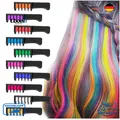Produktbild: BATTOP Haarkreide Kamm 10 Farben Temporäre Haarfarbe Geschenk