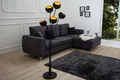 Produktbild: Stehlampe rund 170cm Modern Design Wohnzimmerlampe Schwarz