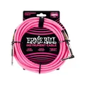Produktbild: ERNIE BALL EB6083 Instrument Cable Neon-Pink 5,5m ❘ Gitarrenkabel ❘ Textil