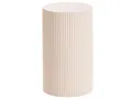 Produktbild: Beliani Beistelltisch MDF Platte Modernes geriffeltes Design ø 30 cm cremeweiß Claire