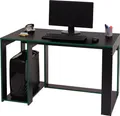 Produktbild: Schreibtisch HWC-J26, Computertisch Bürotisch, 120x60x76cm schwarz-grün