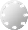Produktbild: vidaXL Wandspiegel mit LED-Beleuchtung Rund Glas