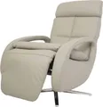 Produktbild: Relaxsessel MCW-L11, Design Fernsehsessel TV-Sessel Liegesessel, Liegefunktion drehbar, Voll-Leder grau