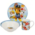 Produktbild: PAW PATROL Kindergeschirr-Set Paw Patrol Boy Icons Porzellan-Geschirrset, Mikrowellengeeignet, spülmaschinenfest