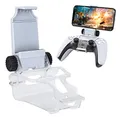 Produktbild: DLseego PS5 Controller Phone Mount Clip, Clip-Halterung für Gamepad PS5, DualSense, Weiß