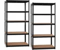 Produktbild: Stagecaptain 2X Set Heavyrack Lagerregal - 5 variabel montierbare Böden - Pulverbeschichtetes Metall - auch als Werkbank umbaubar - Tragkraft pro Boden: 175 kg - Tragkraft gesamt 875 kg - Schwarz