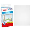 Produktbild: tesa Insect Stop Standard Fliegengitter für Fenster - Insektenschutz zuschneidbar - Mückenschutz ohne Bohren - 1 x Fliegen Netz - 150 cm x 180 cm - Weiß