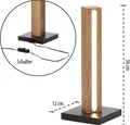 Produktbild: Northpoint LED Holz Stehlampe Stehleuchte Lichtsäule 36cm mit Netzkabel Schalter