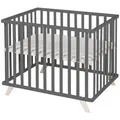 Produktbild: Roba Laufgitter, Anthrazit, Holzwerkstoff, Rechteckig, 73x77x98.5 cm, Babymöbel, Laufstall Baby