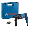 Produktbild: Bosch Professional Bohrhammer GBH 2-21 (mit SDS plus, inkl. Schnellspannbohrfutter mit SDS plus-Adapter, Zusatzhandgriff, Maschinentuch, Tiefenanschlag, Handwerkoffer)