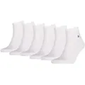 Produktbild: Tommy Hilfiger Kurzsocken TH MEN QUARTER 6P ECOM (6-Paar, 6 Paar) mit Logostickerei weiß 47-49