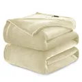 Produktbild: WAVVE Kuscheldecke Flauschig Decke Fleecedecke - Sofadecke Klein Wohndecke Couchdecke, Decke Sofa Weich Beige, Leicht Sofaüberwurf 130x150 cm
