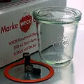 Produktbild: 6 Weck Einkochgläser 290ml Sturzform/Sturzglas RR80 mit Glasdeckel, Ringen und Klammern (Mit Glasdeckel, Ringen und Klammern)