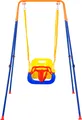 Produktbild: VEVOR Schaukel-Sets für den Garten, 3-in-1-Schaukel-Set für Kleinkinder mit 4 Sandsäcken,faltbarem Metallständer, einfach aufzubauen,Schaukel-Set für drinnen und draußen für Kinder von 3–6 Jahren, Jugendliche von 6–10 Jahren und Teenager ab 10 Jahren