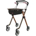 Produktbild: Rehasense Indoor-Rollator Indoor-Rollator Rehasense Pixel, Inklusive Zubehör: Korb, Tablett braun