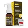 Produktbild: MULTIvitDK – Vitamin D3 & K2 in praktischer Dosierpumpe, starke Kombination für Immunsystem & Knochen, 800 I.E. Vitamin D3 pro Tropfen, ohne Palmöl, gluten- & laktosefrei, 200 Pumpstöße