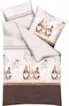 Produktbild: kaeppel Biber Bettwäsche 155x220 Wichtel Kumpel Zwerg braun beige gelb 0423-506