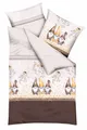 Produktbild: Kaeppel Bettwäsche kaeppel Biber Bettwäsche 155x220 Wichtel Kumpel Zwerg braun beige, Biber, 2 teilig, für den Winter