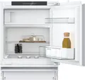 Produktbild: SIEMENS KU22LVFD0, iQ300 Smarter Unterbau-Kühlschrank mit Gefrierfach, 82 x 60 cm Nische, 110 L, Flaschenhalter, Sicherheitsglas-Ablagen, Schnellkühlung, Sehr leise, LED-Beleuchtung, Flachscharnier