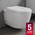 Produktbild: Design Dusch-WC spülrandlos mit Armatur & Softclose Sitz Hänge Taharet Toilette