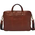 Produktbild: FOSSIL Henkeltasche Laptoptasche mit Laptopfach Haskell Brief Cognac braun - Braun