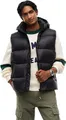 Produktbild: Tommy Jeans Herren Weste Essential Down Vest mit Kapuze, Schwarz (Black), S