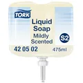 Produktbild: Tork Mild Duftende Hand Mini Flüssigseife S2, frischer Duft, 1 × 475 ml, 420502