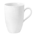 Produktbild: SELTMANN WEIDEN Maxi-Becher mit Henkel - 0,45 L - Durchmesser: 12,8 cm - Höhe: 12,5 - Beat - Form: Rund mit Rillenrelief - moderner Stil - Weiß