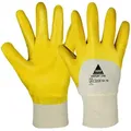 Produktbild: Hase Safety Gloves Arbeitshandschuh-Set 901400 Erfurt lite 3/4 Nitrilhandschuh ölbeständig gelb (Packung, 144-St., VPE= 12-144 Paar, Gr 8-11) Atmungsaktiv/Gartenhandschuh gelb 10