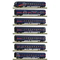 Produktbild: Fleischmann 6270065 N 7er Set Personenwagen + Steuerwagen Nightjet DC-Sound Neu